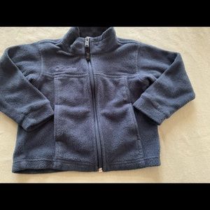 GUC Dark Navy Toddler Columbia Full Zip Fleece Coat